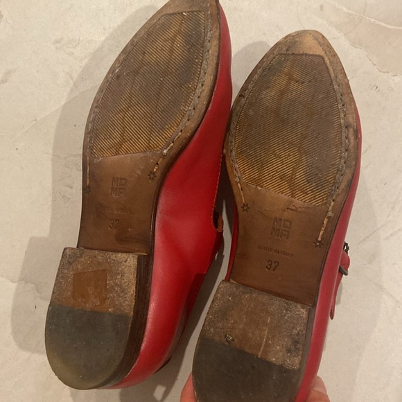 MOMA made in Italy red leather t straps - Picture 3 of 5